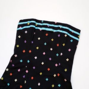 🍂 | Strapless Flower Dress